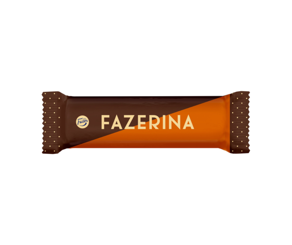 Fazer Fazerina chokladstycksak 37 g – finsk choklad med apelsinfyllning