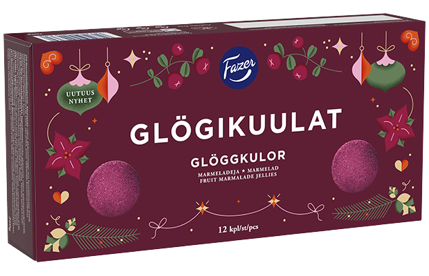 Fazer Glöggkulor 260g – marmelad med glöggsmak