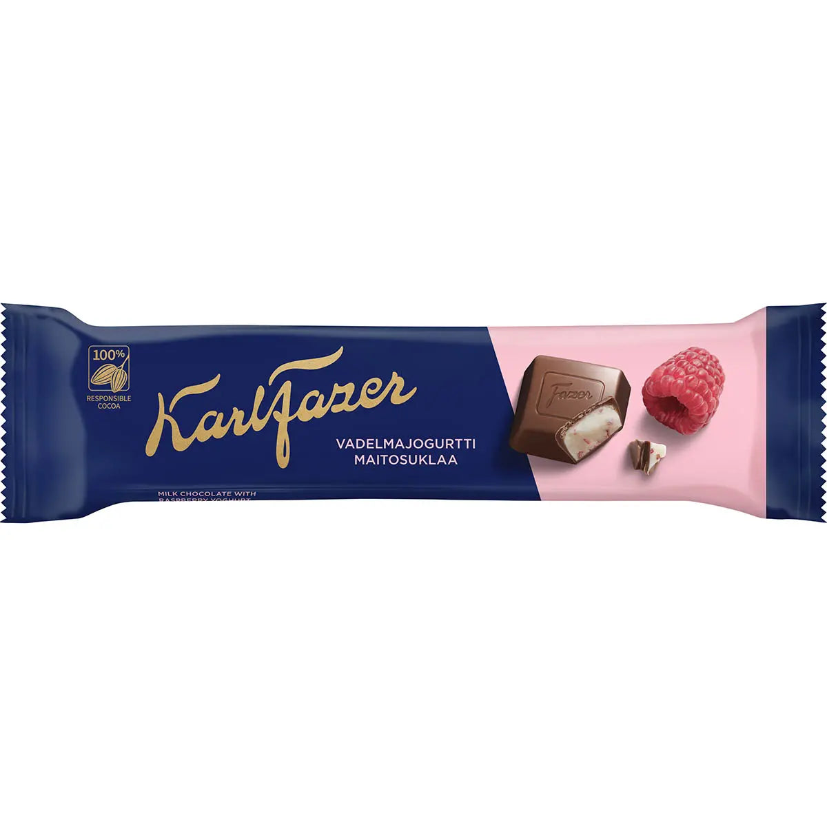 Karl Fazer Hallonyoghurt 37g – chokladbar med hallon och yoghurt