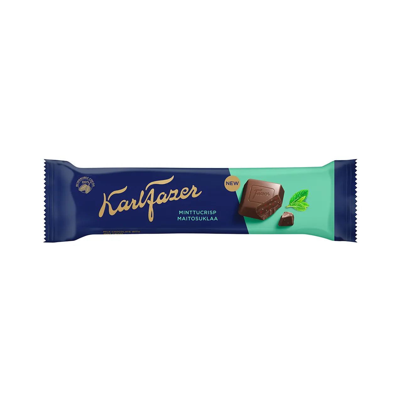 Karl Fazer Mint Crisp 37g – mintchoklad med krisp