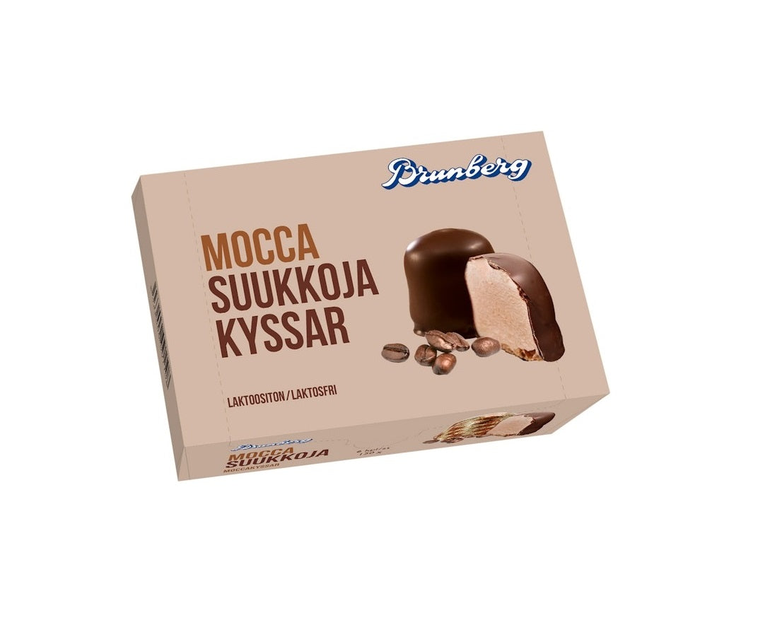 Kyssar mocca Brunberg 6 st 150g