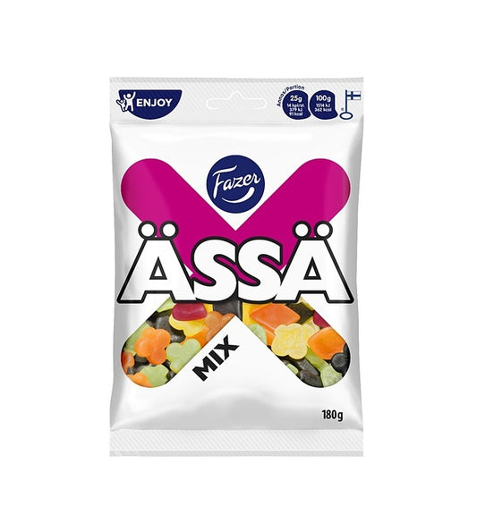 Ässä mix frukt-lakrits - vit 180g