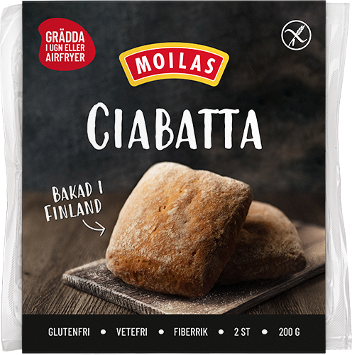 Moilas Ciabatta Glutenfri 2-p 200g