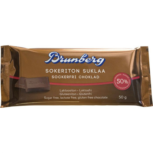 Brunberg Sockerfri choklad 50g