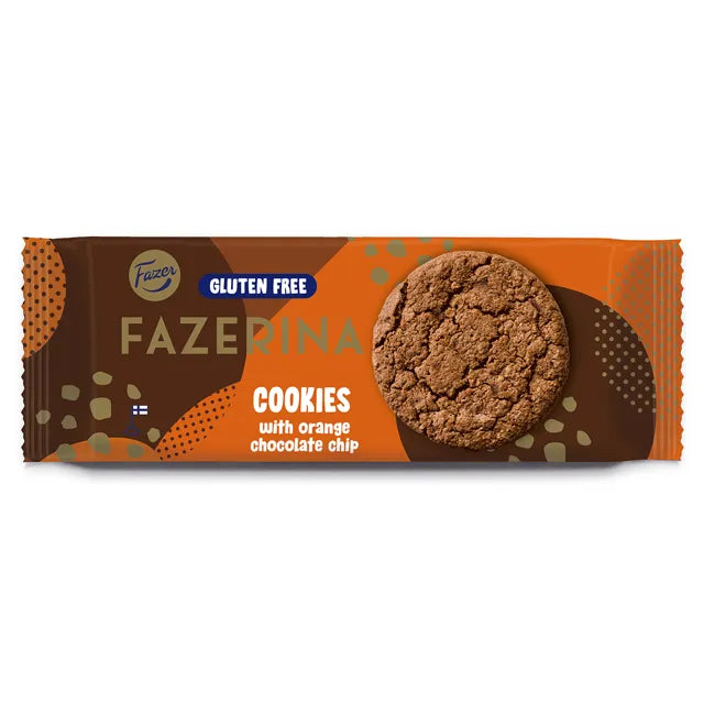 Fazerina 140g - Fazer glutenfria Cookies med Fazerina smakande bitar och chokladbitar.