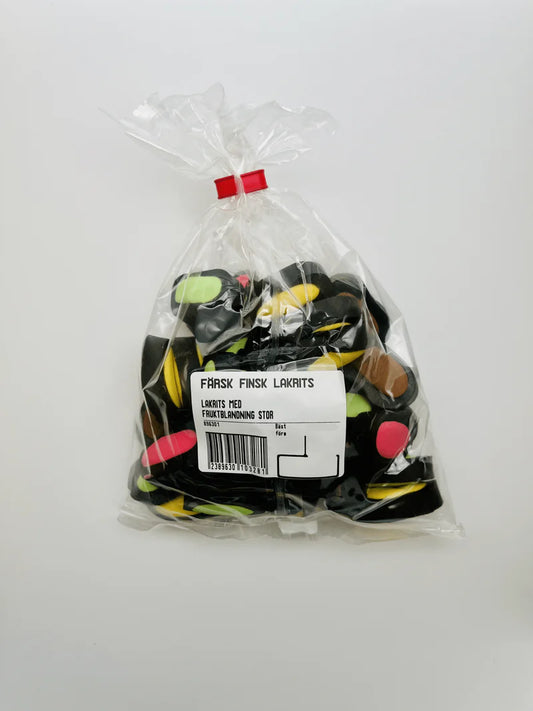 Finsk lakrits, fruktblandning 215g