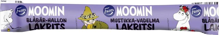 Fazer Mumin Blåbär-Hallonlakrits 20g